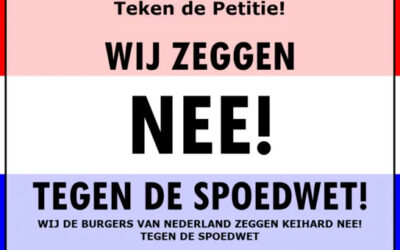 Teken de petitie TEGEN de SPOEDWET! Op naar de miljoen. DOEN!